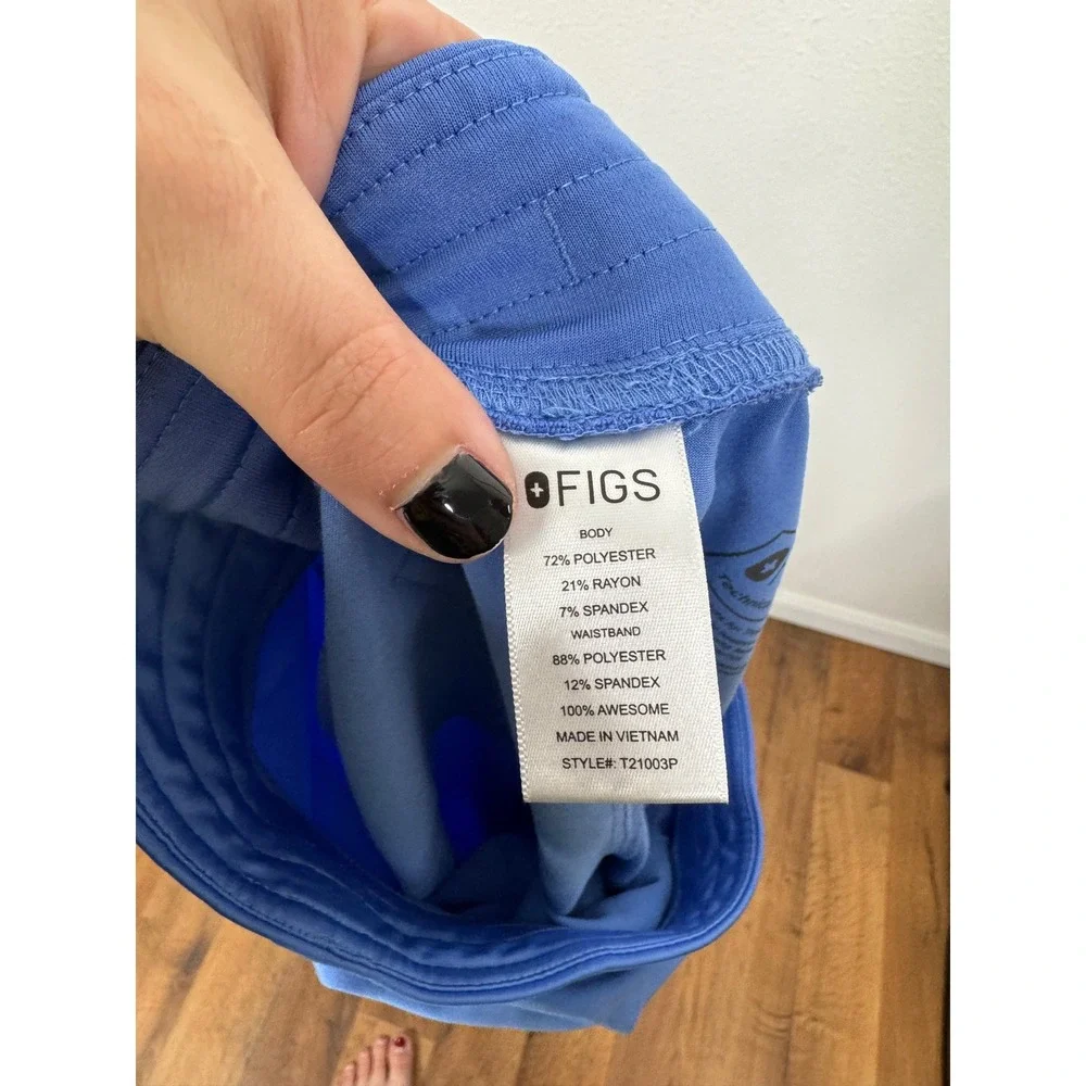 FIGS Technical Collection Blue Scrub Pants Womens Medium Petite T21003P